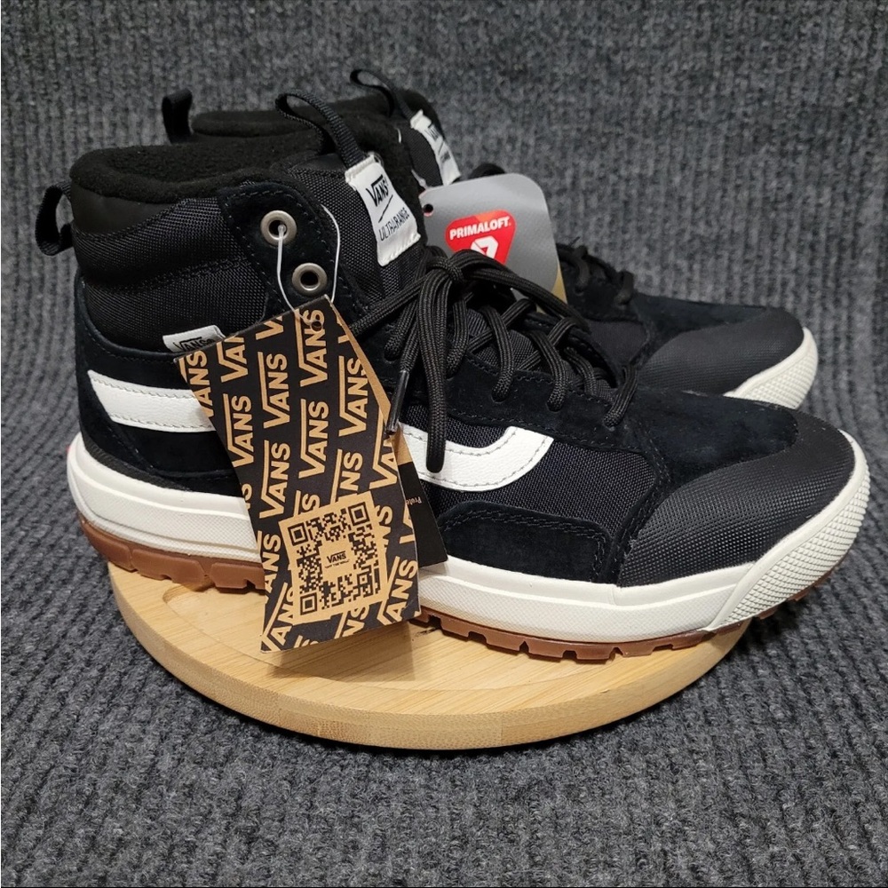 VANS UltraRange Exo Hi MTE-1 All Weather Shoes Black White Gum M8.5 W10 NWOB